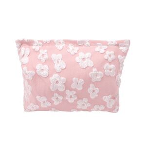 3D Flower Makeup Bag for Vacation Business Travel Pink